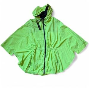 Victoria’s Secret Neon Green Hooded Windbreaker Size Small